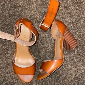 Leather heels